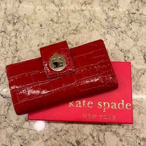 Kate Spade Knoghtsbridge red leather wallet. Hardly worn.